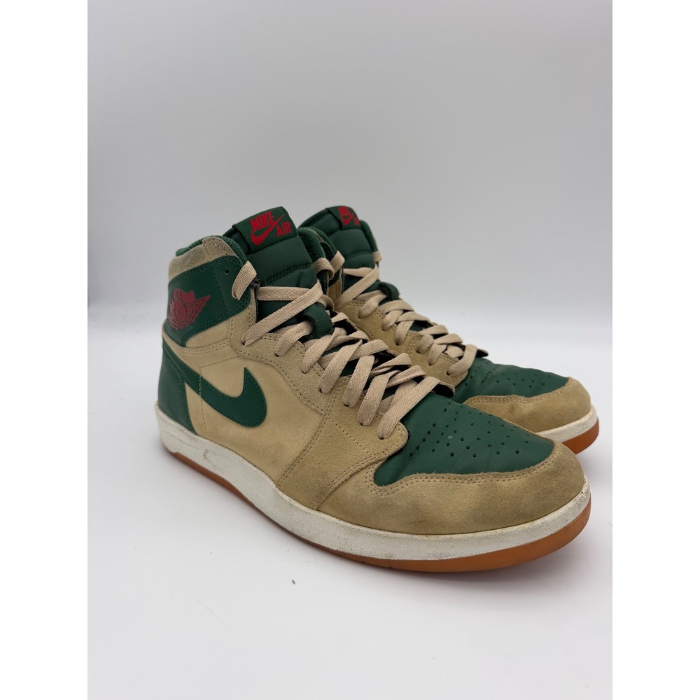 Air Jordan 1 Retro High Nouveau Militia Green Tan 768861-206 Mens 10.5
